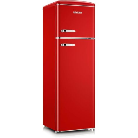 Severin Frigorifero Doppia Porta Retro' Vintage Rosso Rkg 8983