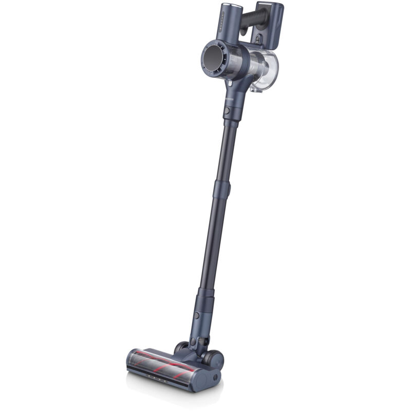 Severin HV 7175 aspiradora de pie y escoba eléctrica Aspiradora escoba Batería Secar Sin bolsa 0,5 L 200 W Azul, Metálico 2,2 Ah