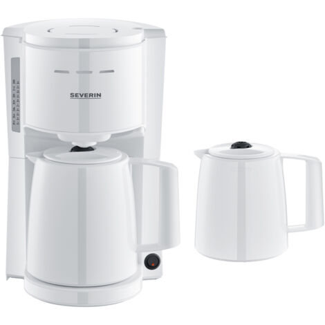 Severin KA 9309 Kaffeemaschine Weiß   Isolierkanne