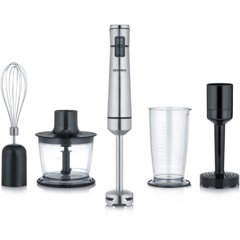 SEVERIN Kabelloser Stabmixer mit Premium-Set SM 3775 inkl. umfangreichem Zubehör