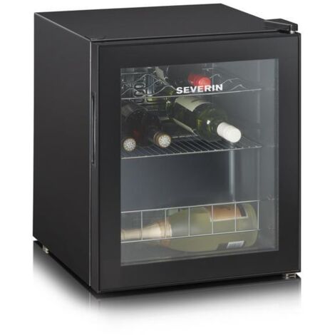 Severin ks 9889 cantinetta, capacità di 15 bottiglie da 0,75 l, temperatura regolabile 4-18°c, nera
