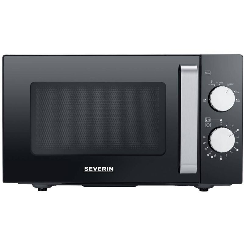 Severin - mw 7761 Micro-ondes noir, acier inoxydable 800 w