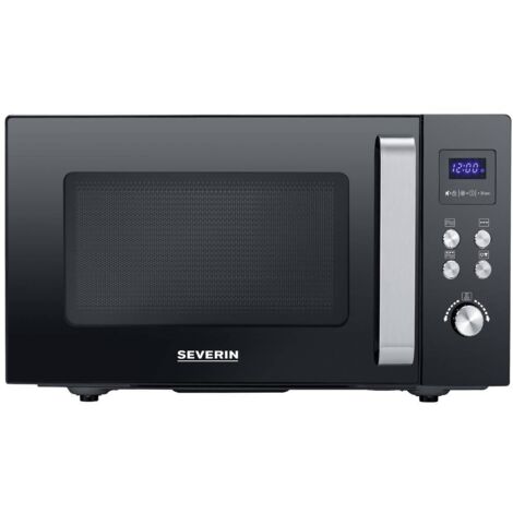 Severin MW 7763 Micro-ondes noir, acier inoxydable 900 W fonction grill