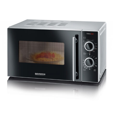 Severin MW 7771   schwarz/silber 2 in 1 mit Grillfunktion