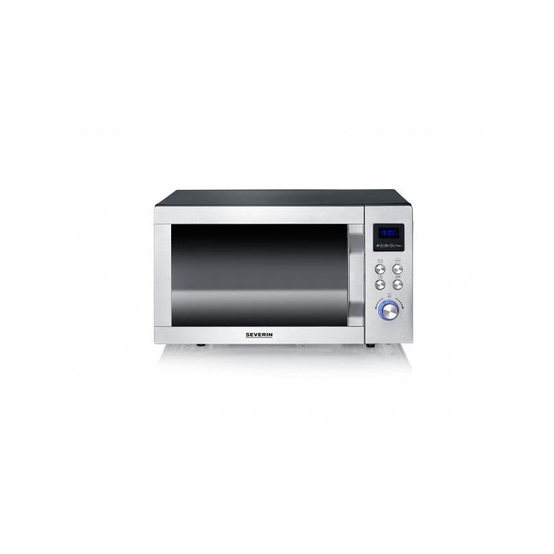 Image of Mw 7777 forno a microonde Superficie piana Microonde con grill 25 l 900 w Nero, Stainless steel - Severin