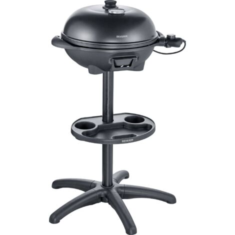 Severin PG 8541 électrique Barbecue sur pied barbecue en forme de boule, thermomètre dans le couvercle Surface du gril (diamètre)=410 mm noir V757942
