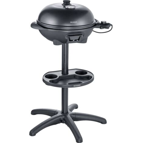 Severin PG 8541 Elettrico Brabecue grill con supporto Barbecue a sfera, Termometro sul coperchio Zona barbecue (diametr