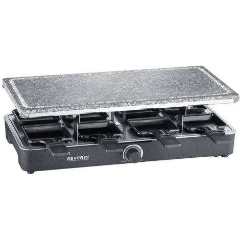 Severin piastra 8 padellini per raclette in pietra naturale per grigliare rg 2378