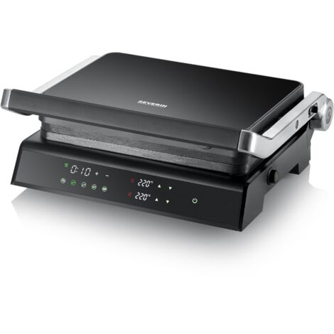 Severin SEVINI Comfort KG2399 Griglia a contatto Nero / Argento
