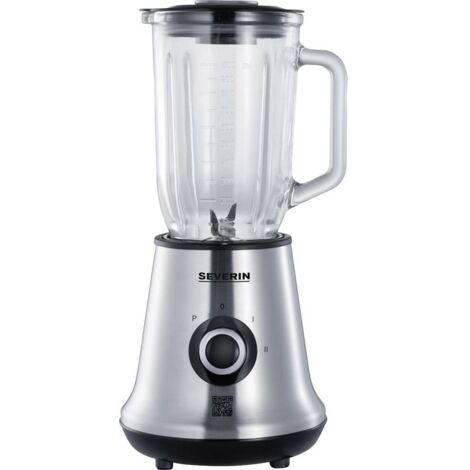 Severin SM 3737 Multimixer con 1L, 22000 giri/min, Frullatore da Tavolo in Acciaio Inox e Vetro