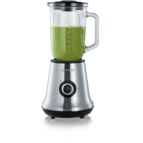 SEVERIN SM3737 Licuadora clásica con extractor de nutrientes Mix+Go - Acero inoxidable