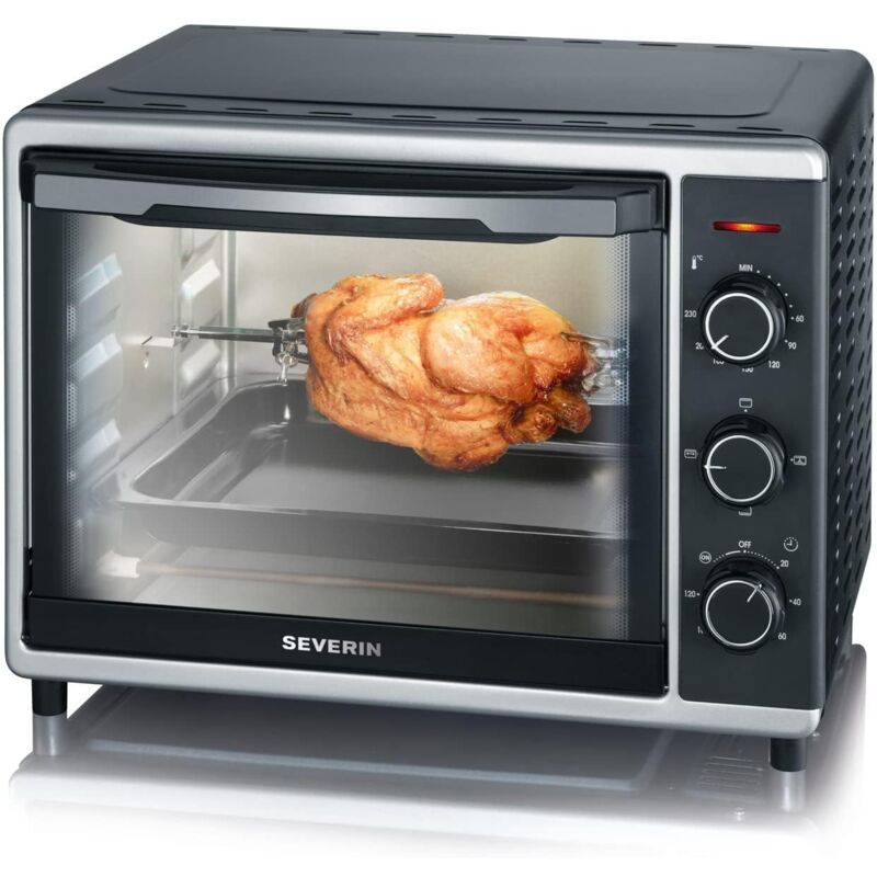 Image of Severin - to 2056 Forno Elettrico 30 l da 1600W con aria calda ventilata, Forno elettrico ventilato con temperatura regolabile fino a 230° c e spiedo