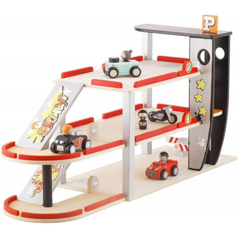 Sevi Playset Parking Graffiti Giocattolo in legno