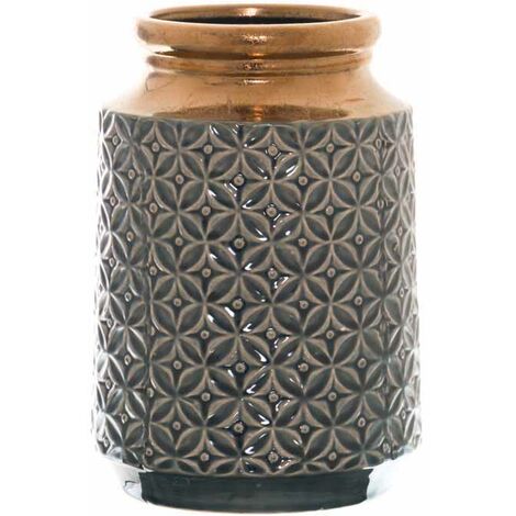 Seville Collection Lebes Squat Vase - Ceramic - L18 x W18 x H26 cm
