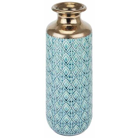 Seville Collection Paragon Fluted Vase - Ceramic - L13 x W13 x H37 cm