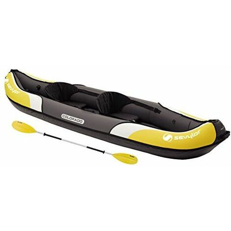 Sevylor Kayak Gonflable Colorado Kit, Canoë Canadien 2 Places avec Pagaies, Kayak de M...