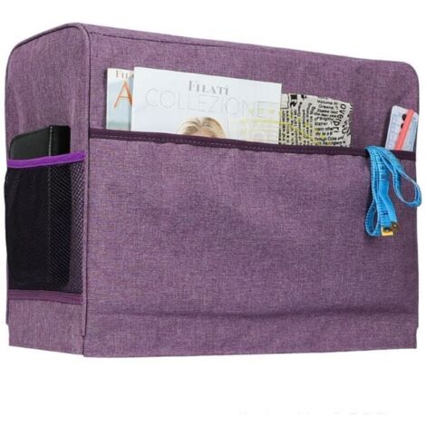 Sewing Machine Bag for Most Standard Sewing Machines, Universal Travel Bag with 2 Removable Clear Zippered Pockets for Accessories, YMYNY
