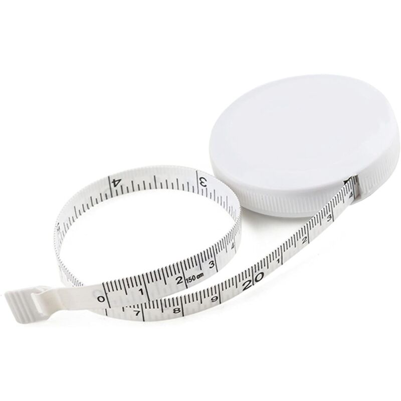 Tinor - Sewing Tape Measure, Automatic Retractable Soft Tape Measure Personalized for Body Sewing Fabric Tailor Leather Clothing, Double Sided Fabric
