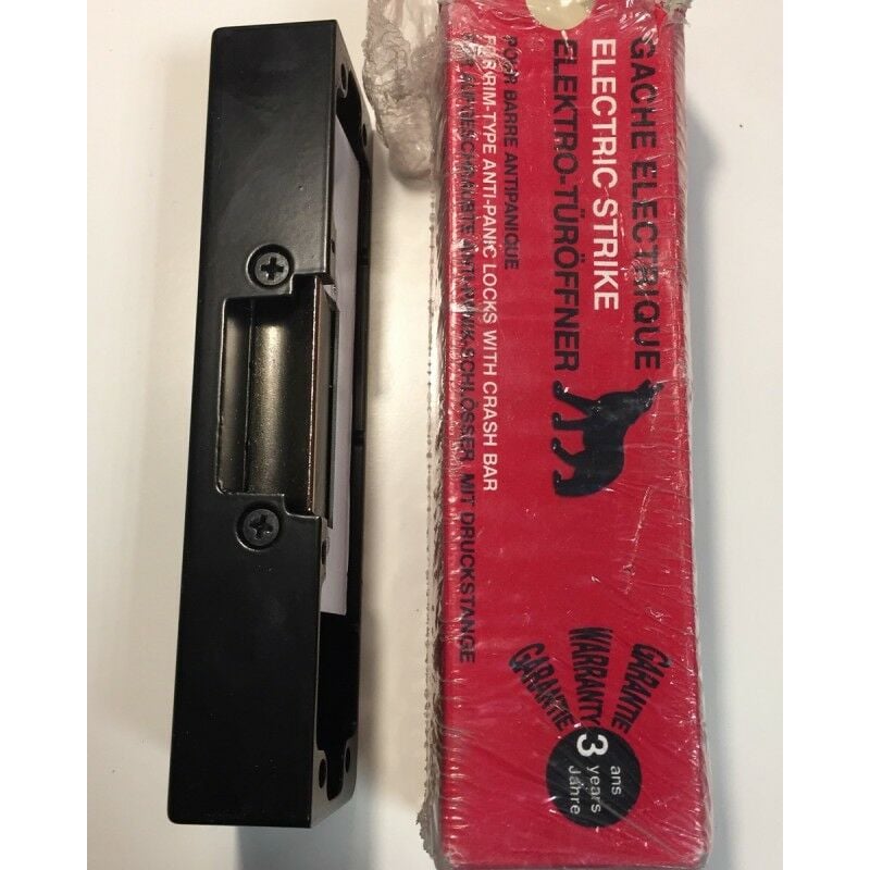 SE000207 - Gâche à rupture de courant 12V dc - Boîtier Petit pour barre anti-panique - Sewosy