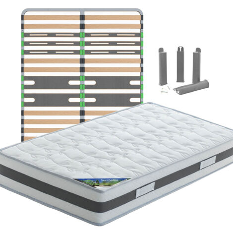 SEYCHELLES - Pack Matelas + AltoZone 140x190 + Pieds