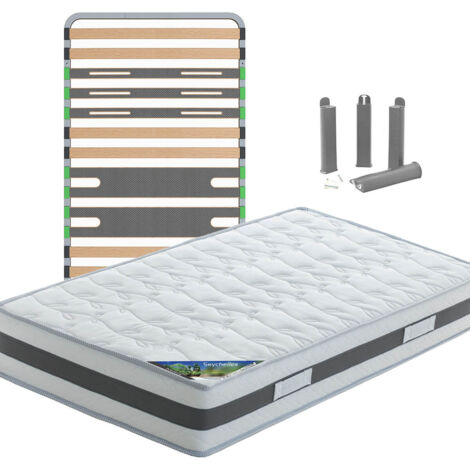 SEYCHELLES - Pack Matelas + AltoZone 90x200 + Pieds