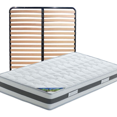 SEYCHELLES - Pack Matelas + Lattes 130x190
