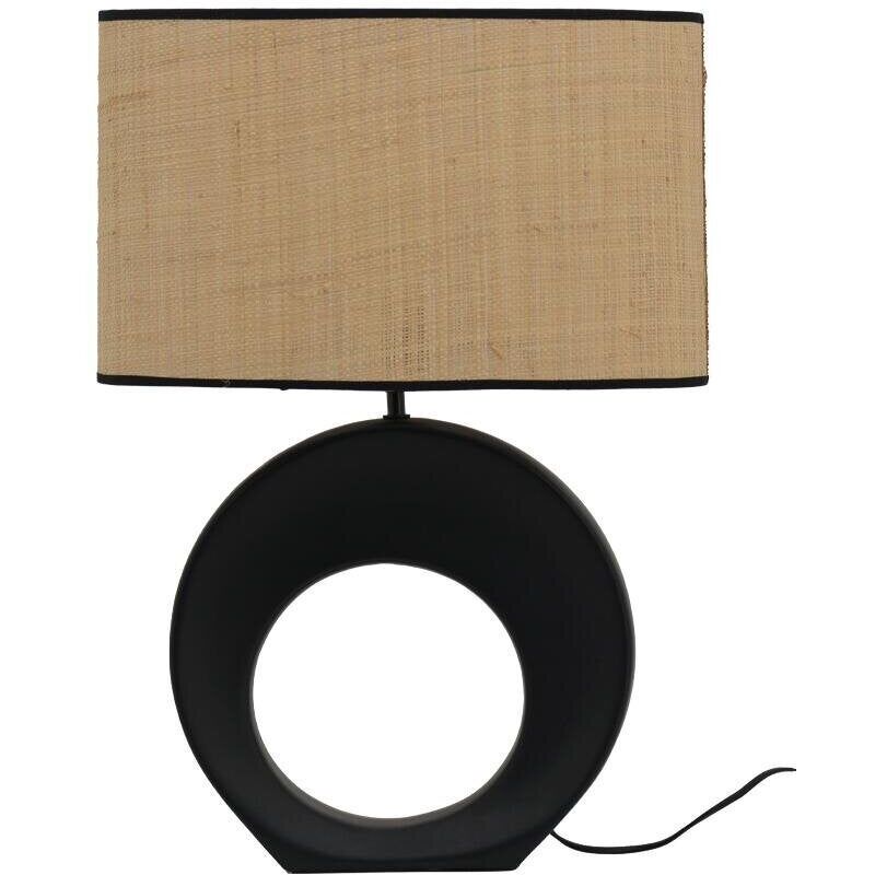 SEYNAVE Lampe Anori, céramique, noir, H.60 cm, E27, SEYNAVE