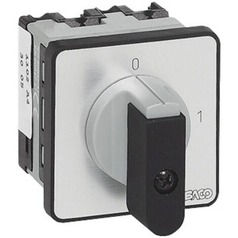 Sezionatore 16 A 1 x 90 ° Grigio, Nero BACO NB02AQ1 1 pz.