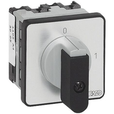 Sezionatore 16 A 1 x 90 ° Grigio, Nero BACO NB02AQ1 1 pz.