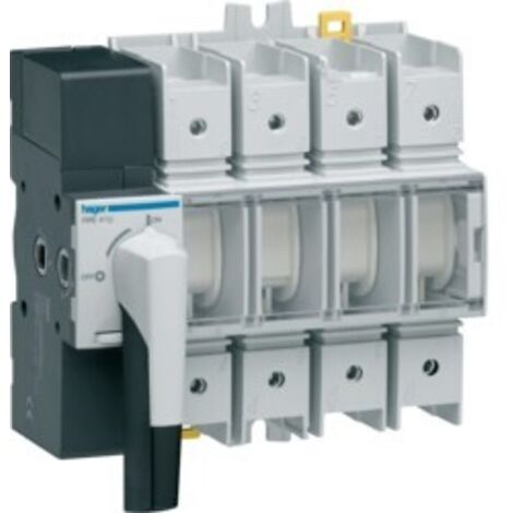 Sezionatore Hager 4P 100A 8 moduli con comando rotativo HAE410