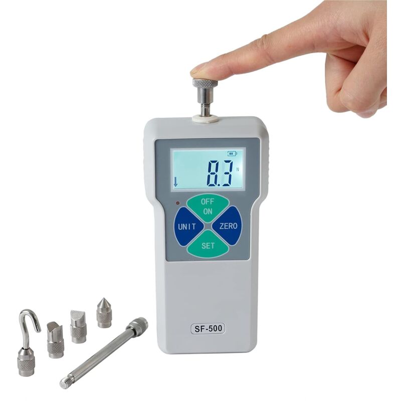 SF-500 Mesureur de Force Numérique/Jauge de Force push-pull Dynamomètre de Testeur - Dynamometre Pression, Appareils de Mesure LCD à Haute Précision