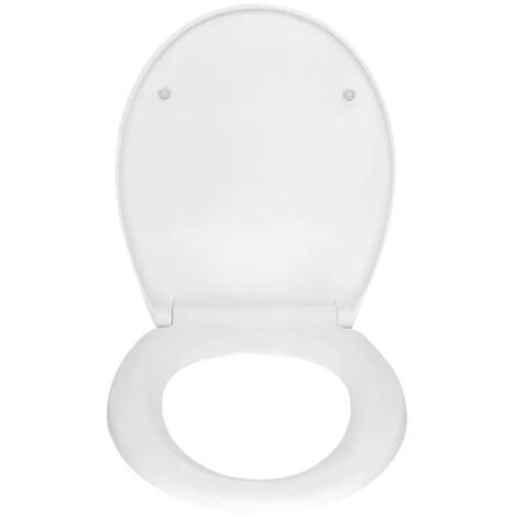 SFA – Abattant adulte pour WC sanicompact PRO et 555 – Frein de chute blanc – Dimensions 44 x 37 cm – Nettoyage facile avec chiffon humide
