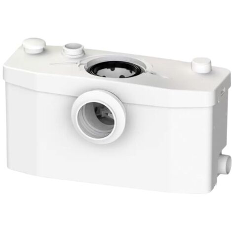 SFA – Broyeur adaptable 400W pour WC et douche – 4 entrées – Moteur silencieux 46 dB(A) – Refoulement horizontal 100m
