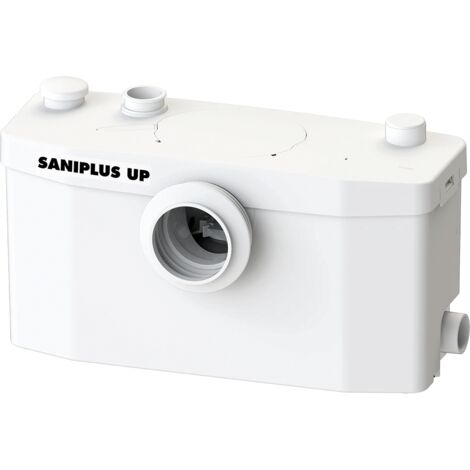 Sfa SANIPLUS UP Abwasserpumpe 400W – Leise 46 dB – 4 Anschlüsse für flexible Installation – Integrierter Aktivkohlefilter zur Geruchsbeseitigung