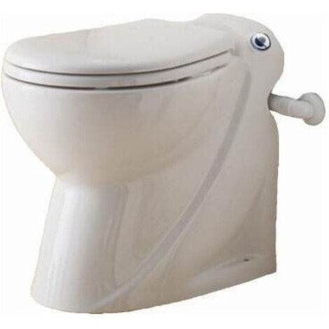 SFA – WC compact SaniCompact Pro blanc – Économie d'eau 1,8l – Céramique anticalculable – Siège antibactérien avec abaissement automatique