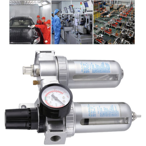 SFC300 3/8"-Druckluftregler-Filter für Kompressoren, Aluminium-/Kunststoff-Abscheider und Schmierstoff, Wasserabscheider und 0–1 MPa Druck