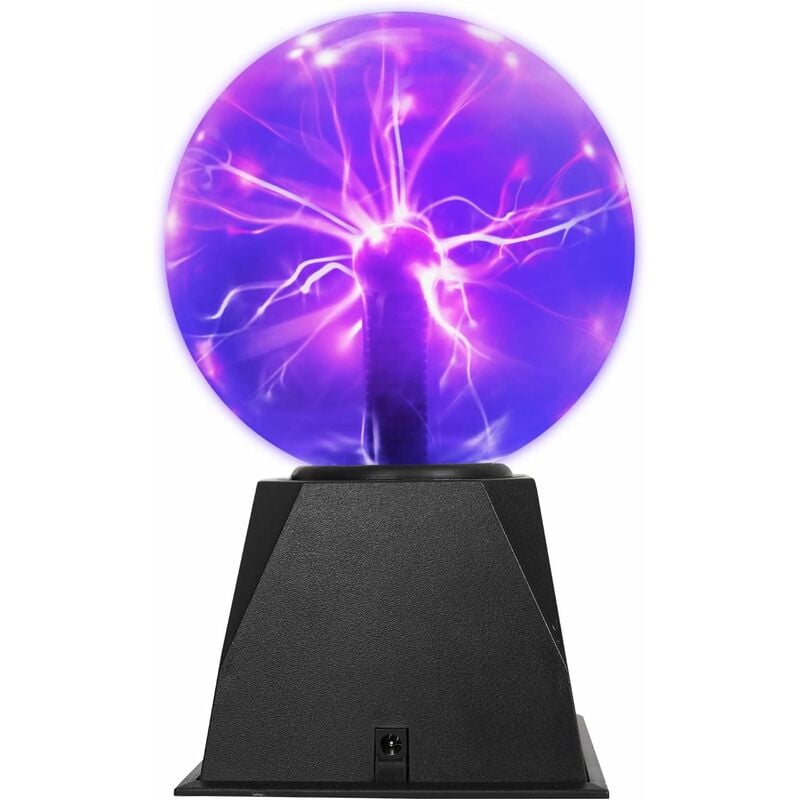 Image of Sfera al plasma magica, lampada al plasma elettrostatica sensibile al tocco 15 cm 6 pollici, lampada al plasma a sfera elettrica per decorazioni