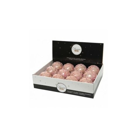Sfera decorazione perline colore rosa
