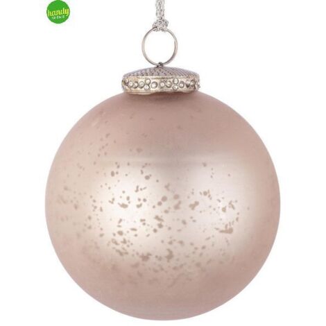 Sfera di vetro elegantia Bizzotto champagne Ø10 cm
