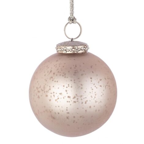 Sfera di vetro elegantia Bizzotto champagne Ø8 cm