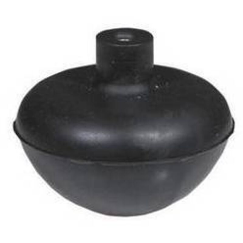 SFERA IN GOMMA CON NOTTOLINO IN OTTONE INCORPORATO Diam. Est. mm. 64,5