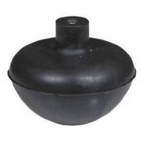 SFERA IN GOMMA CON NOTTOLINO IN OTTONE INCORPORATO Diam. Est. mm. 64,5