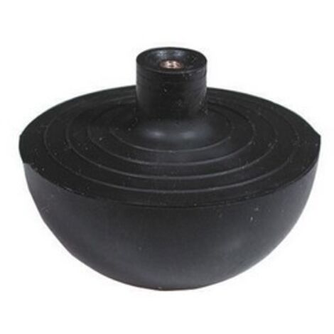 SFERA IN GOMMA CON NOTTOLINO IN OTTONE INCORPORATO Diam. Est. mm. 69,5 - CONF