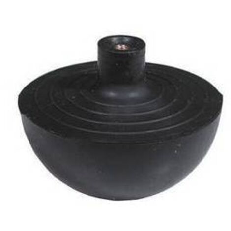 SFERA IN GOMMA CON NOTTOLINO IN OTTONE INCORPORATO Misura: Diam. Est. mm. 69,5 - CONF