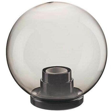 Sfera, in policarbonato e metacrilato, Ø 20 cm, e27 - 1x100w, ip44, completa di base, colore fume'