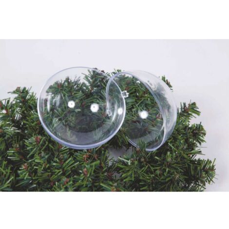 Sfera in pvc trasparente apribile 6 cm
