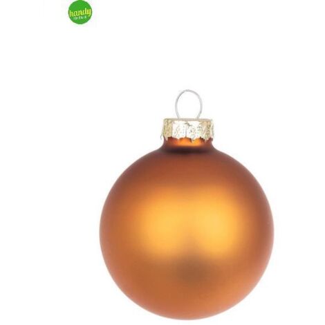 Sfera in Vetro Bizzotto Caramello Opaco Ø 100mm