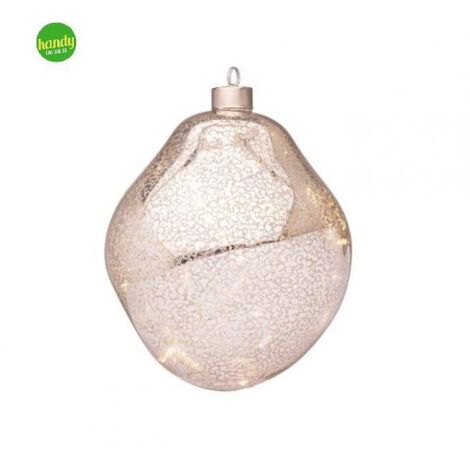 Sfera in Vetro Organic Bizzotto Argento Ø 150mm
