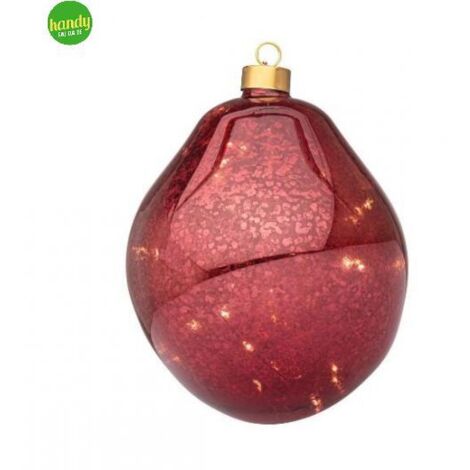 Sfera in Vetro Organic Bizzotto Rosso Ø 150mm