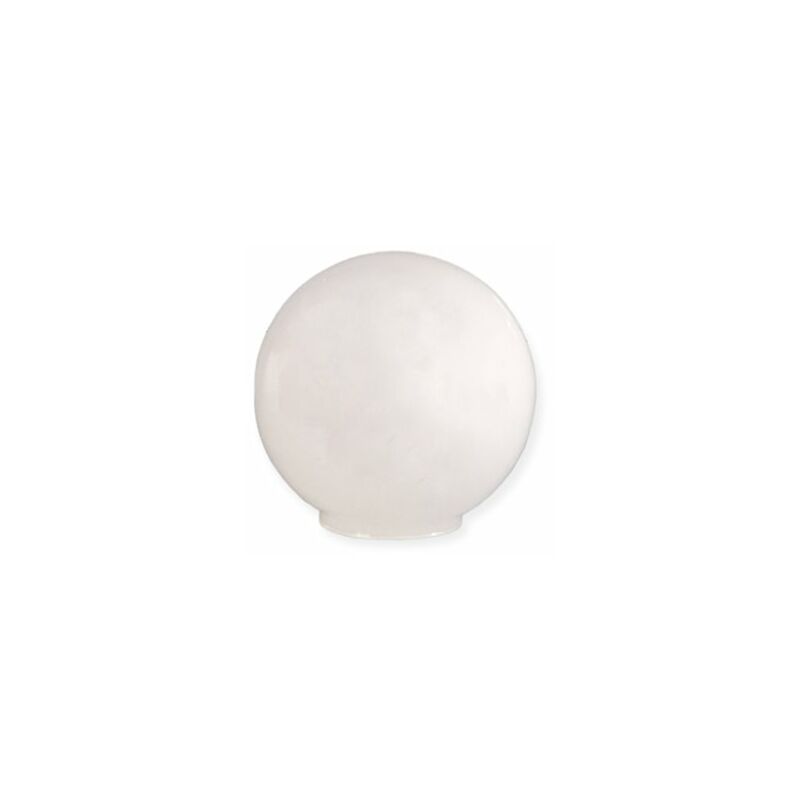 Image of Paralume in vetro opalino a sfera 14cm bocca 5cm